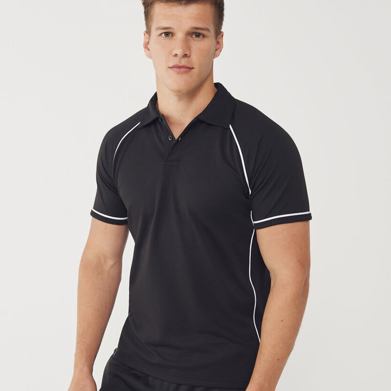 Piped performance polo Thumbnail