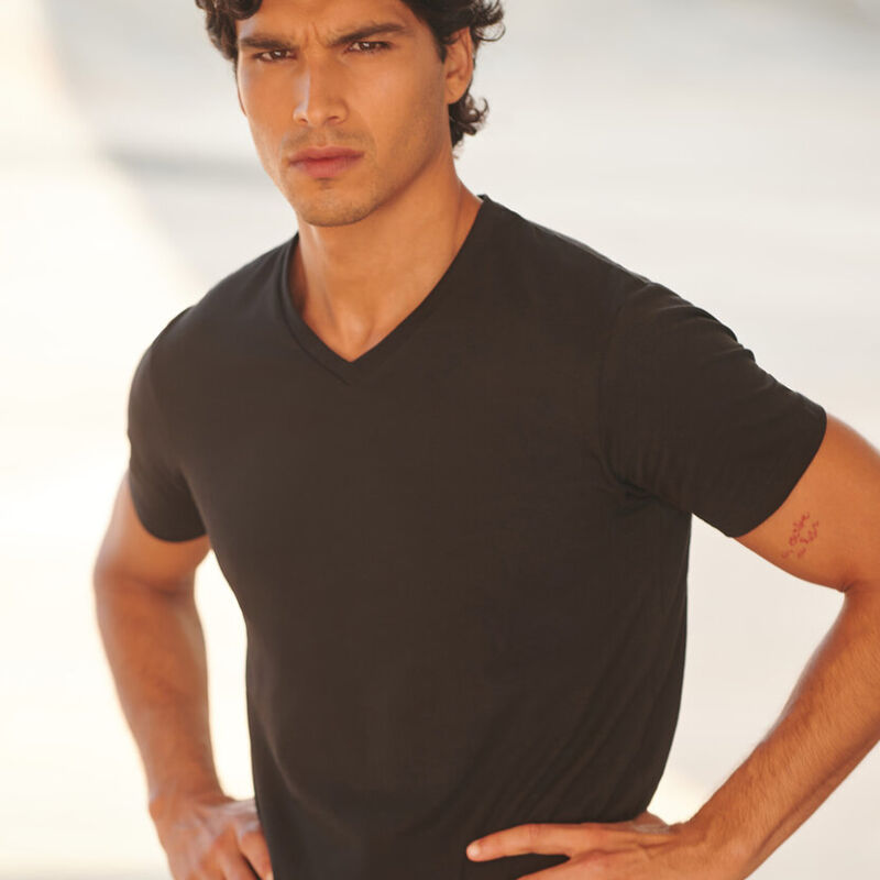 Men's feel good stretch v-neck t-shirt Thumbnail