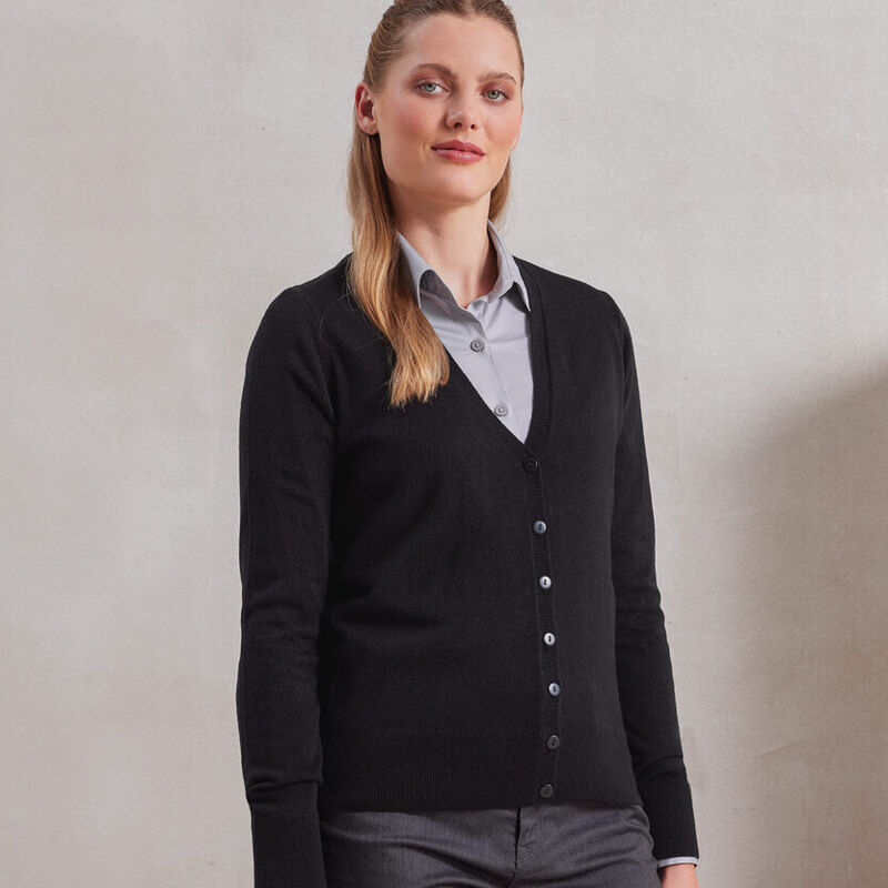 Women's 'essential' acrylic cardigan Thumbnail