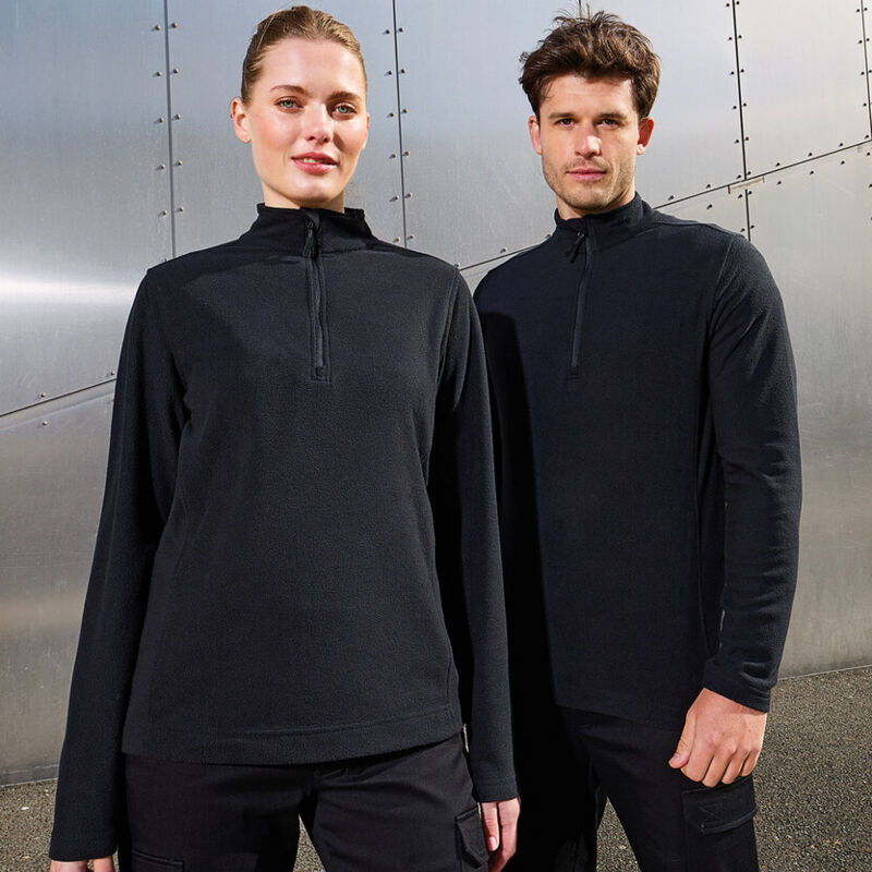 Unisex ‘Recyclight’ 1/4 zip microfleece Thumbnail